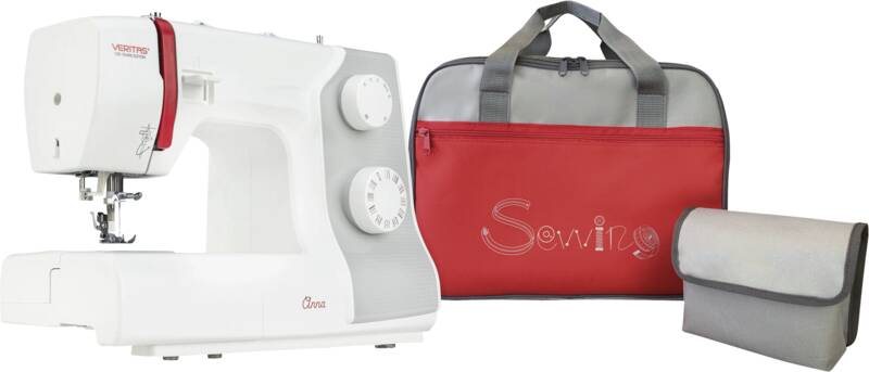 Anna mit Nähmaschinen-Tasche