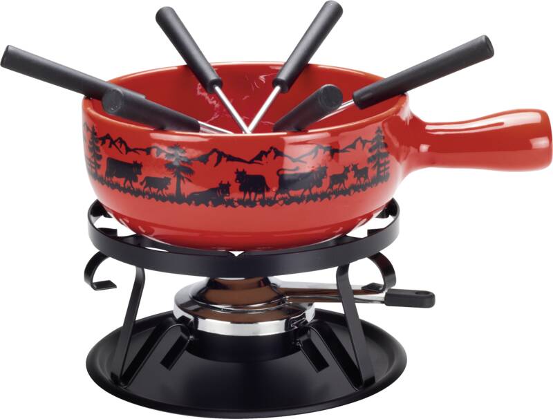 Käsefondue Set Scherenschnitt