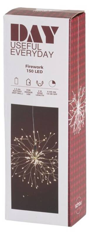 SPARKLER W/150LED W/TIMER AND BATTERY BOX