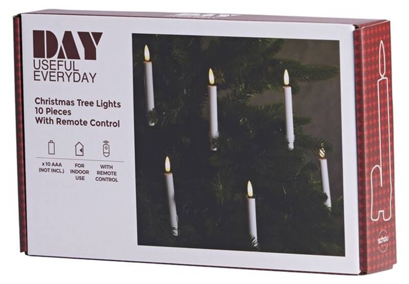 3D LED CANDLES 10PCS W/REMOTE CONTROL