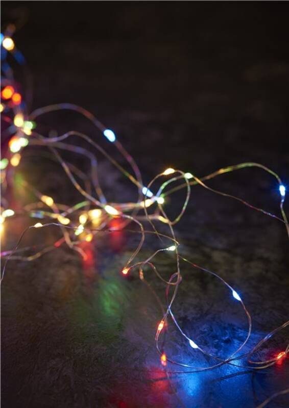 LIGHT CHAIN W/40MINI LED W/TIMER W/BATTERY BOX