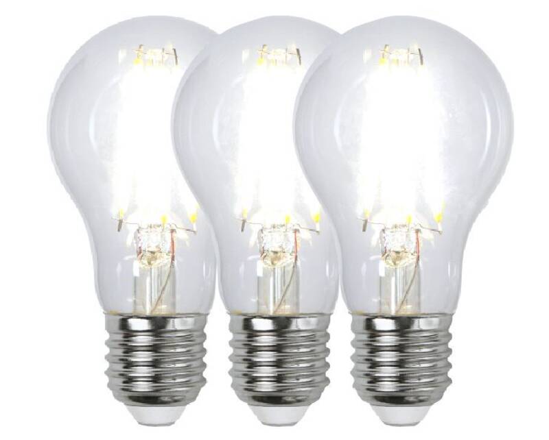 7W Filament 3er-Pack , E27, A60, kaltweiss 1421099 76114
