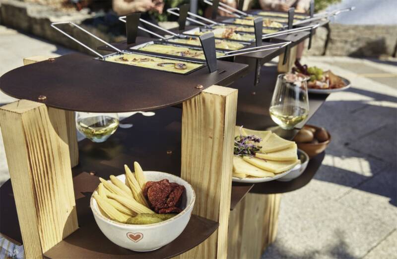 Raclette Bar Cross 59-teilig Holz