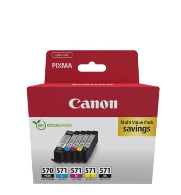 CLI571 Pixma MG Tinte (5) cmyk