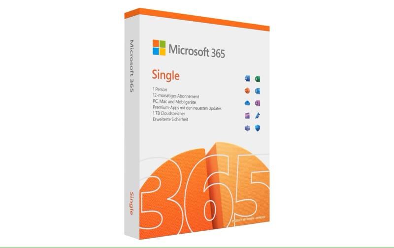 Microsoft 365 Personal - 1 PC/MAC, 1 Year - DE - Box Deutsch
