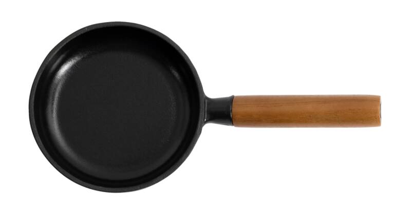 Gussbratpfanne "Small", Gusseisen, schwarz mit Holzgriff