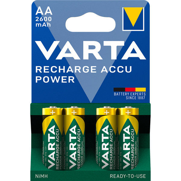 Wiederaufladbarer Ni-MH-Akku AA | 1.2 V DC | 2500 mAh | 4-Blister-Karte - handy.ch