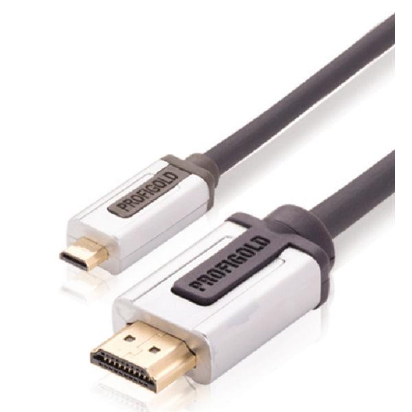 High Speed HDMI Kabel mit Ethernet HDMI Anschluss - HDMI Micro Stecker 2.00 m Schwarz - handy.ch