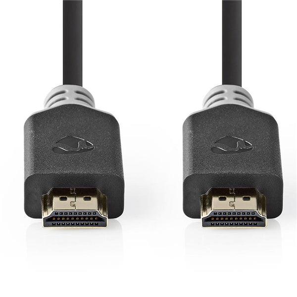 Premium High Speed ??HDMI Kabel mit Ethernet | HDMI Stecker | HDMI Stecker | 4K@60Hz | 18 Gbps | 1.00 m | rund | PVC | Anthrazit | Plastikbeutel - handy.ch