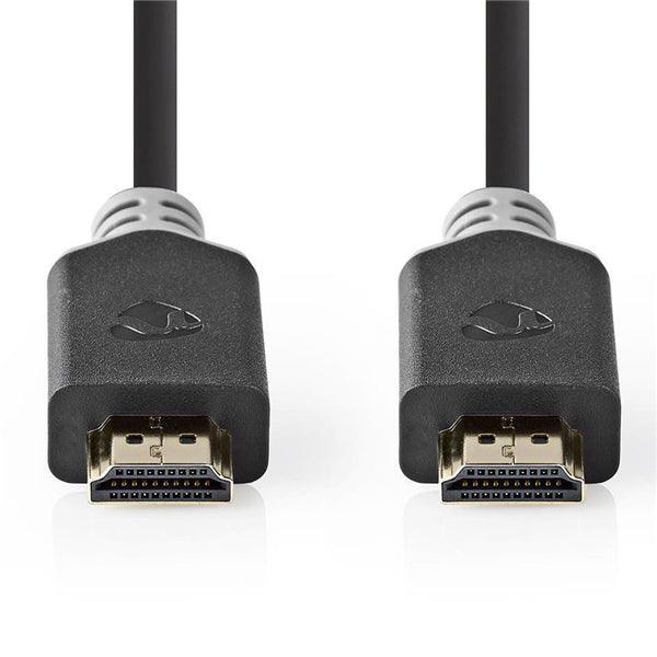 Premium High Speed ??HDMI Kabel mit Ethernet | HDMI Stecker | HDMI Stecker | 4K@60Hz | 18 Gbps | 1.00 m | rund | PVC | Anthrazit | Verpackung mit Sichtfenster - handy.ch