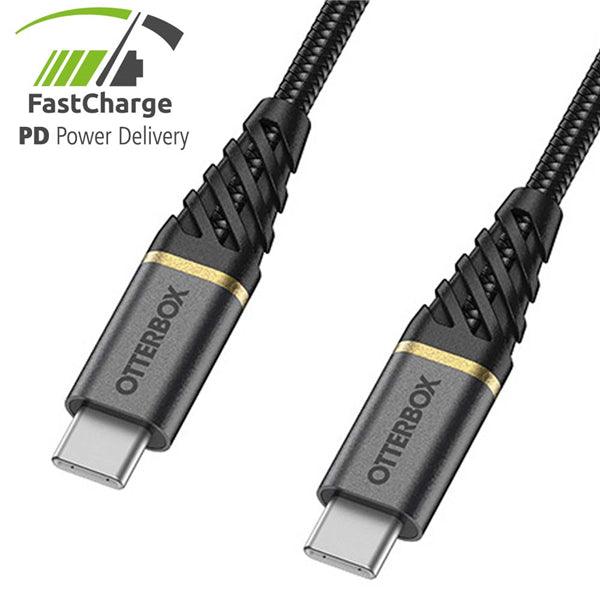 USB-C ST->USB-C ST Premium PD 1.0m schwarz - handy.ch