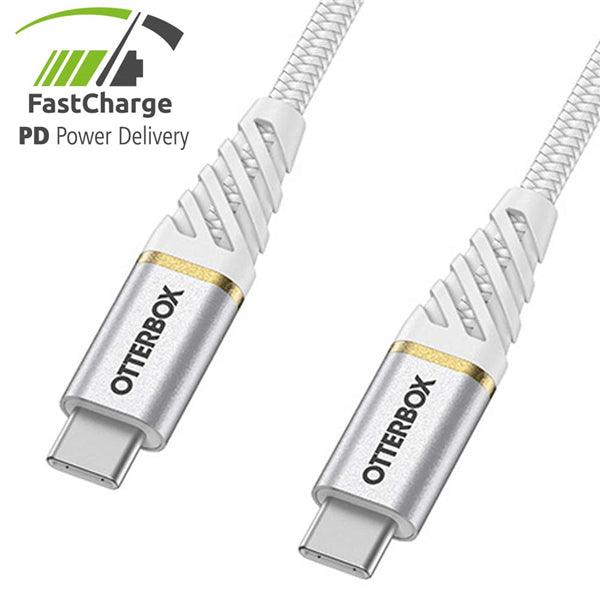 USB-C ST->USB-C ST Premium PD 1.0m weiss - handy.ch