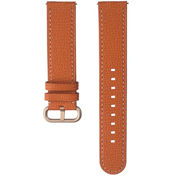 Smartwatch 20mm Lederarmband gold - handy.ch