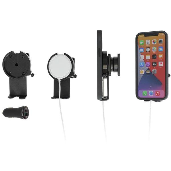 Halterung für Apple iPhone mit MagSafe Ladegerät mit Kugelgelenk - handy.ch