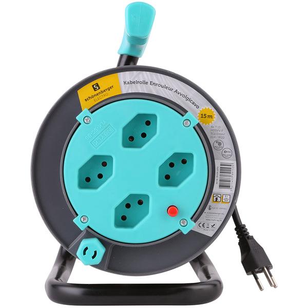 Kabelrolle 15m Color blau - handy.ch