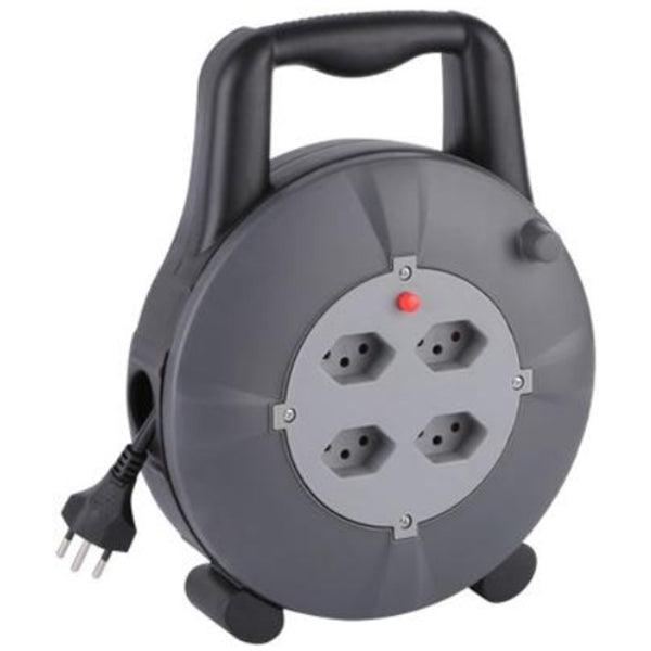 Netzkabelrolle 5m grau - handy.ch