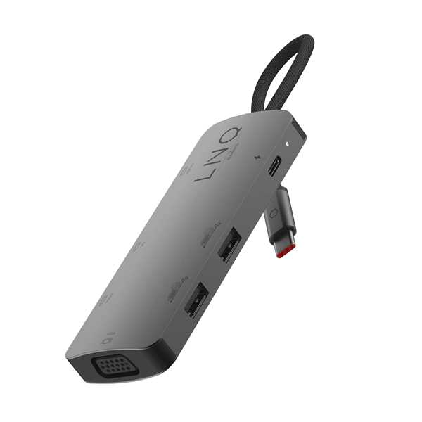 LINQ 7in1 USB-C HDMI Adapter Triple Display MST - handy.ch