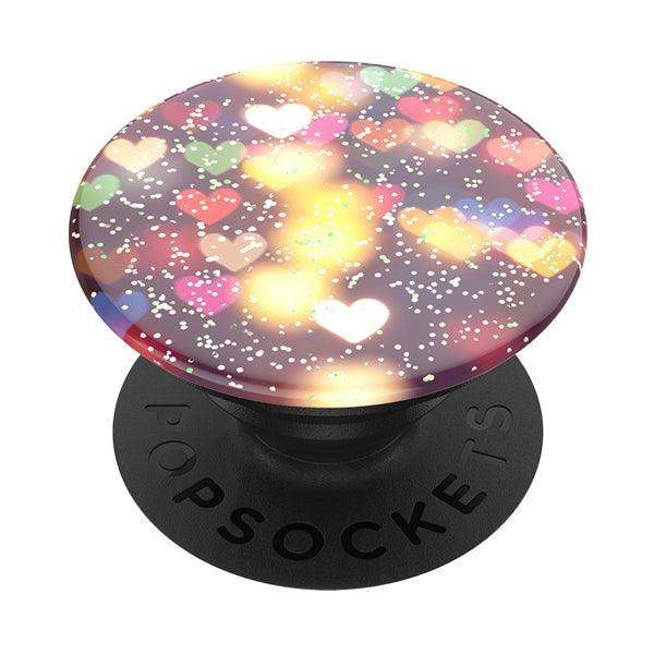 PopGrip Premium Glitter Bokeh Hearts - handy.ch