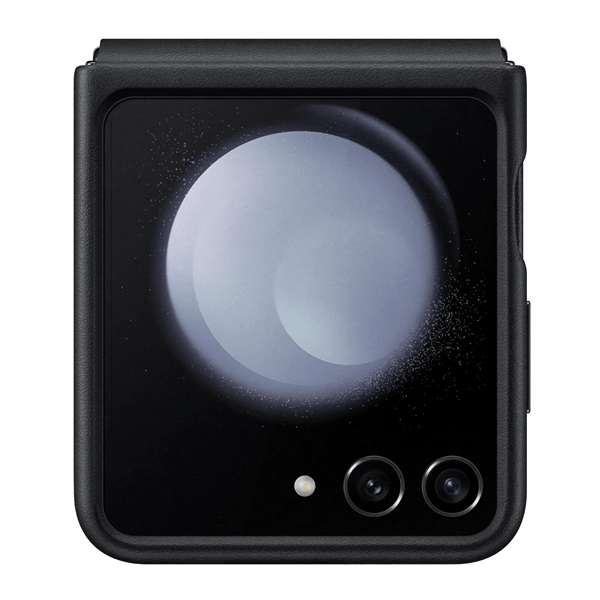 Galaxy Z Flip5 Flap Leather Case schwarz - handy.ch