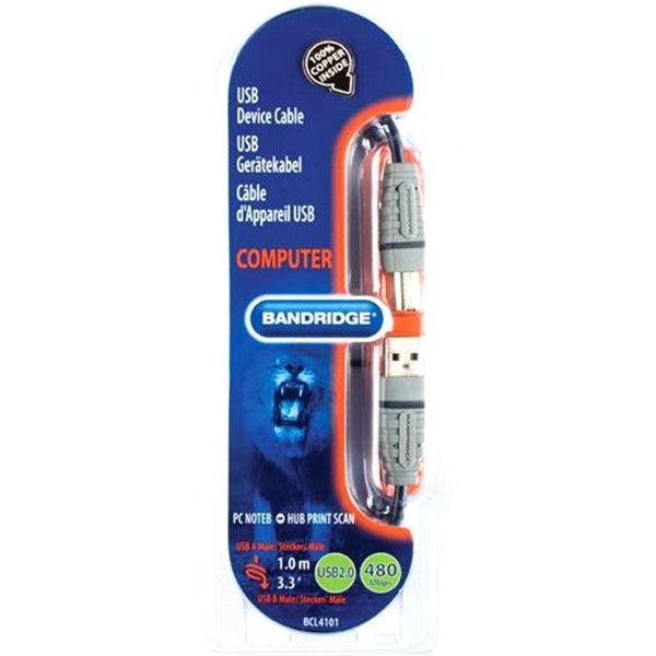 USB 2.0 Kabel USB A male - USB-B Male rund 1.00 m Blau - handy.ch