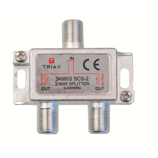 Sat-Verteiler F-Stecker 6.2 dB / 5-2400 MHz - 2 Ausgänge - handy.ch