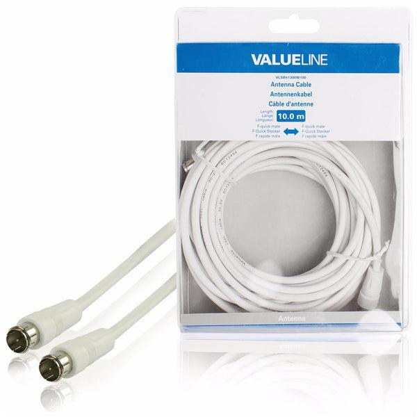 Antennenkabel F-Stecker Quick - F-Stecker Quick 10.0 m Weiss - handy.ch