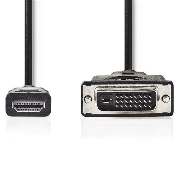 HDMI -Kabel | HDMI Stecker | DVI-D 24+1-Pin Stecker | 1080p | Vernickelt | 3.00 m | Gerade | PVC | Schwarz | Box - handy.ch
