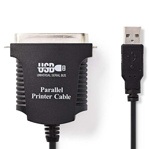 Parallelkabel | USB-A Stecker | Centronics 36-Pin Stecker | Vernickelt | 2.00 m | Rund | PVC | Umschlag - handy.ch