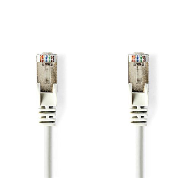 Cat 5e-Kabel | U/UTP | RJ45 Stecker | RJ45 Stecker | 3.00 m | Rund | PVC | Weiss | Plastikbeutel - handy.ch