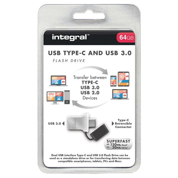 Speicherstick USB 3.0 64 GB Aluminium/Schwarz - handy.ch