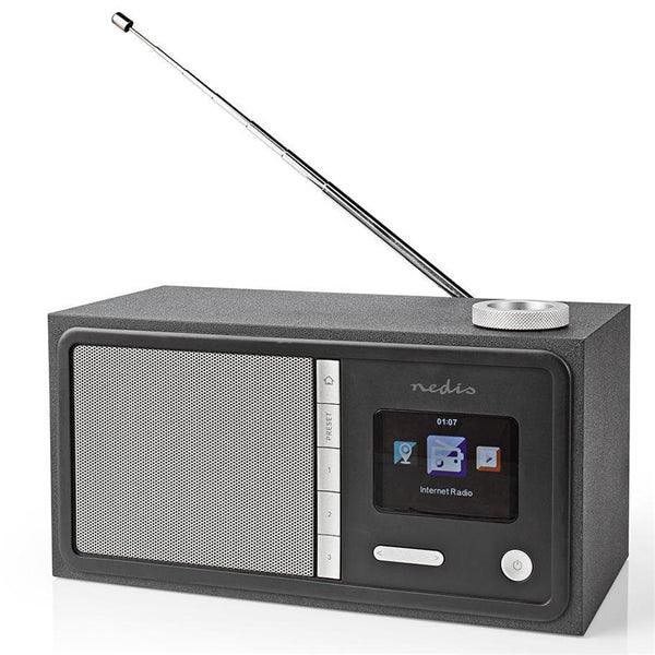 Internetradio | Tisch Ausführumg | Bluetooth® / Wi-Fi | FM / Internet | 2.4 " | Farbbildschirm | 18 W | ferngesteuert | App gesteuert | Kopfhörerausgang | Wecker | Sleep Timer | Schwarz - handy.ch