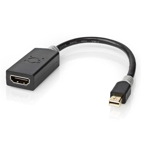 Mini Displayport-Kabel | DisplayPort 1.4 | Mini DisplayPort Stecker | HDMI Ausgang | 48 Gbps | Vergoldet | 0.20 m | Rund | PVC | Anthrazit | Verpackung mit Sichtfenster - handy.ch