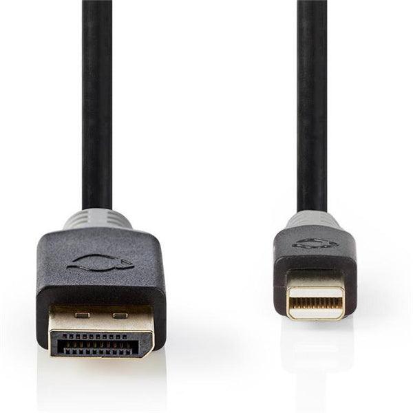 Mini Displayport-Kabel | DisplayPort 1.4 | Mini DisplayPort Stecker | DisplayPort Stecker | 48 Gbps | Vergoldet | 2.00 m | rund | PVC | Anthrazit | Plastikbeutel - handy.ch
