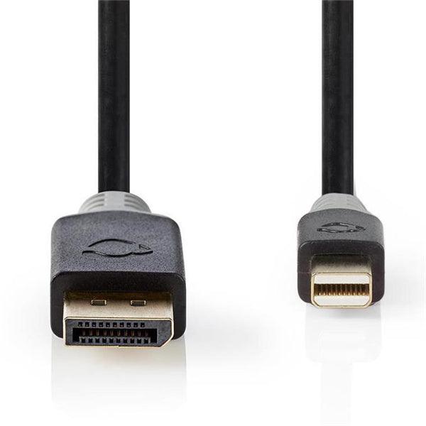 Mini Displayport-Kabel | DisplayPort 1.4 | Mini DisplayPort Stecker | DisplayPort Stecker | 48 Gbps | Vergoldet | 2.00 m | rund | PVC | Anthrazit | Verpackung mit Sichtfenster - handy.ch