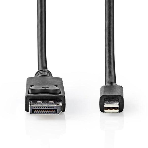 Mini Displayport-Kabel | DisplayPort 1.4 | Mini DisplayPort Stecker | DisplayPort Stecker | 48 Gbps | Vernickelt | 2.00 m | Rund | PVC | Schwarz | Plastikbeutel - handy.ch