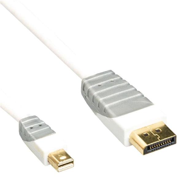 Mini Displayport-Kabel Mini Displayport Stecker - Displayport male 1.00 m Weiss - handy.ch