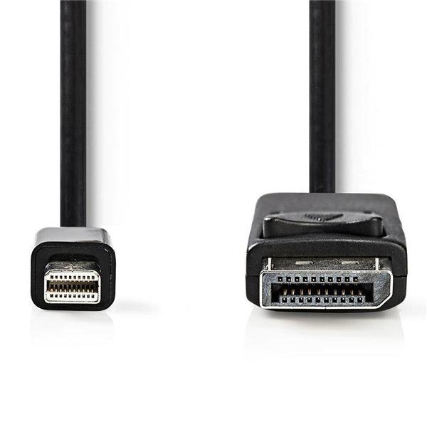 Mini Displayport-Kabel | DisplayPort 1.2 | Mini DisplayPort Stecker | DisplayPort Stecker | 21.6 Gbps | Vernickelt | 2.00 m | Rund | PVC | Schwarz | Aufhänger - handy.ch