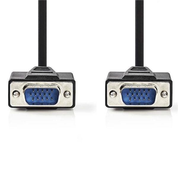 VGA-Kabel | VGA Stecker | VGA Stecker | Vernickelt | Maximale Auflösung: 1024x768 | 2.00 m | Rund | ABS | Schwarz | Box - handy.ch