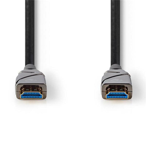 Aktive optische High Speed ??HDMI-Kabel mit Ethernet | HDMI Stecker | HDMI Stecker | 4K@60Hz | 18 Gbps | 50.0 m | Rund | PVC | Schwarz | Kartonverpackung - handy.ch