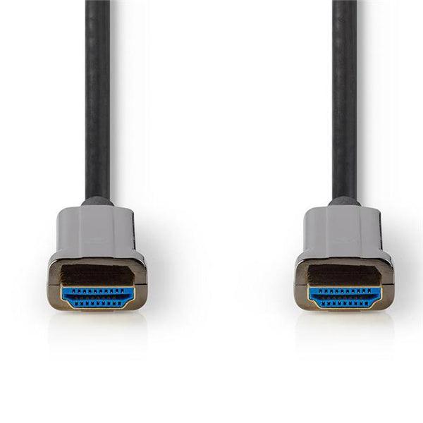 Aktive Optische Ultra High Speed ??HDMI-Kabel mit Ethernet | HDMI Stecker | HDMI Stecker | 8K@60Hz | 48 Gbps | 150.0 m | Rund | PVC | Schwarz | Kartonverpackung - handy.ch