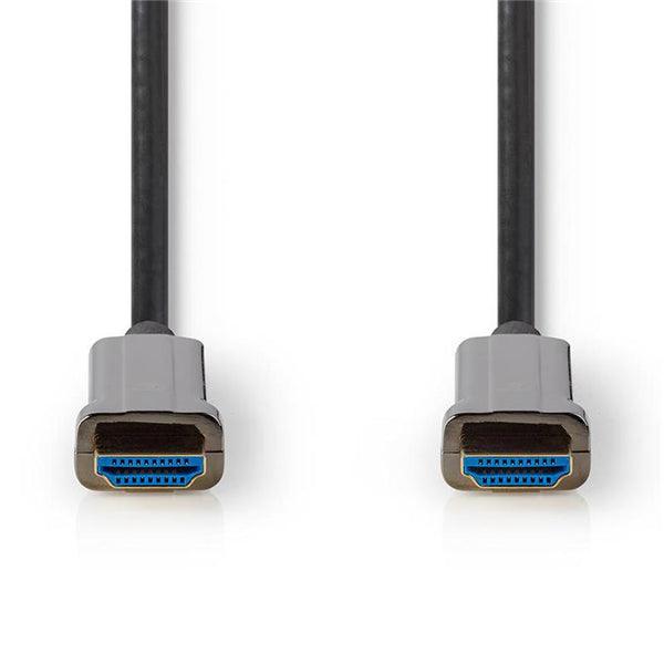 Aktive Optische Ultra High Speed ??HDMI-Kabel mit Ethernet | HDMI Stecker | HDMI Stecker | 8K@60Hz | 48 Gbps | 20.0 m | Rund | PVC | Schwarz | Kartonverpackung - handy.ch