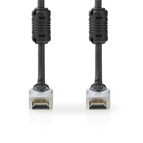 HDMI -Kabel | HDMI Stecker | HDMI Stecker | 8K@60Hz | Vergoldet | 2.00 m | Gerade | PVC | Anthrazit | Box - handy.ch
