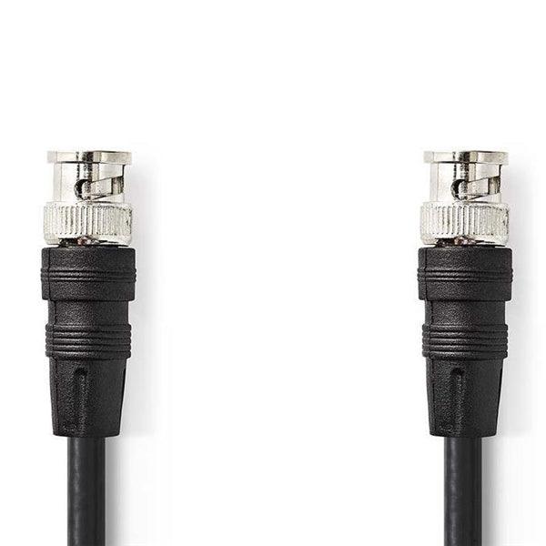 BNC-Videokabel | BNC-Stecker | BNC-Stecker | Vernickelt | 75 Ohm | 3.00 m | Rund | PVC | Schwarz | Umschlag - handy.ch