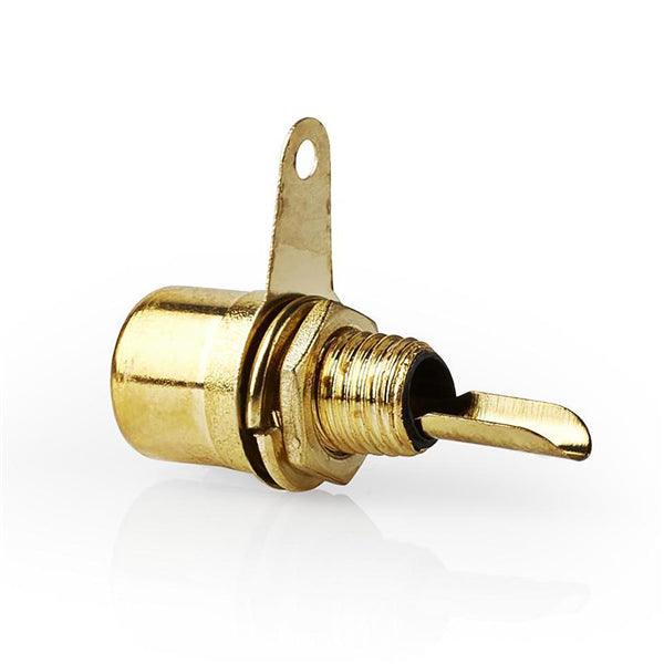 RCA-Anschluss | gerade | Buchse | Vergoldet | Lot | Metall | Gold | 25 Stück | Plastikbeutel - handy.ch