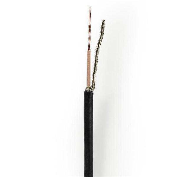Antennenkabel auf Rolle | RG174 | 50 Ohm | Einzeln geschirmt | ECA | 25.0 m | Koax | PVC | Schwarz | Kartonverpackung - handy.ch