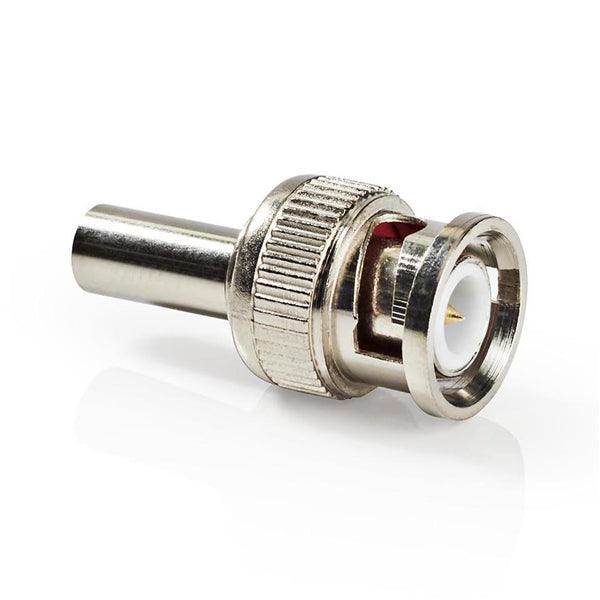 BNC-Stecker | gerade | Stecker | Vernickelt | 50 Ohm | Twist-on | Kabeleingangsdurchmesser: 2.55 mm | Stahl | Silber | 25 Stück | Plastikbeutel - handy.ch