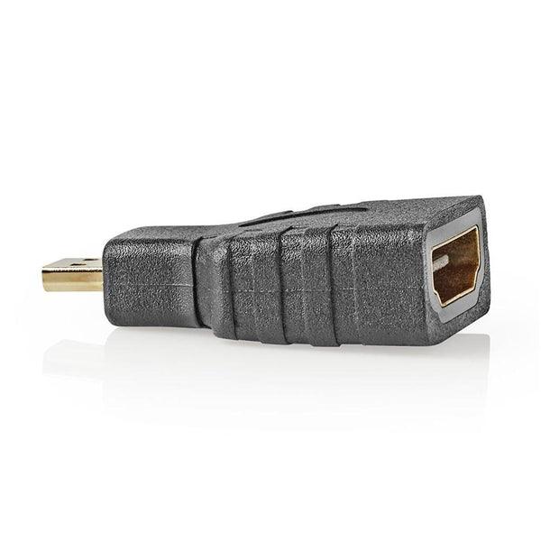 HDMI -Adapter | HDMI Mini Stecker | HDMI Buchse | Vergoldet | Gerade | ABS | Schwarz | 1 Stück | Plastikbeutel - handy.ch