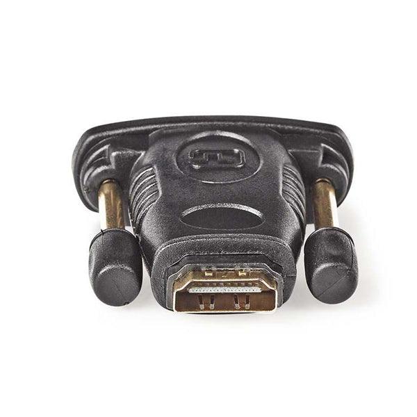 HDMI -Adapter | DVI-D 24+1-Pin Stecker | HDMI Buchse | Vergoldet | Gerade | ABS | Schwarz | 1 Stück | Plastikbeutel - handy.ch