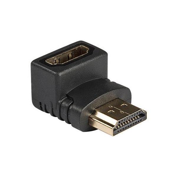 High-Speed-HDMI mit Ethernet-Adapter 90° abgewinkelt HDMI Anschluss - HDMI-Buchse Anthrazit - handy.ch