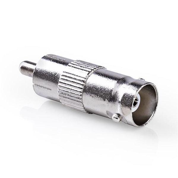 BNC-Adapter | RCA | BNC-Buchse | Vernickelt | 50 Ohm | Gerade | Metall | Silber | 10 Stück | Plastikbeutel - handy.ch